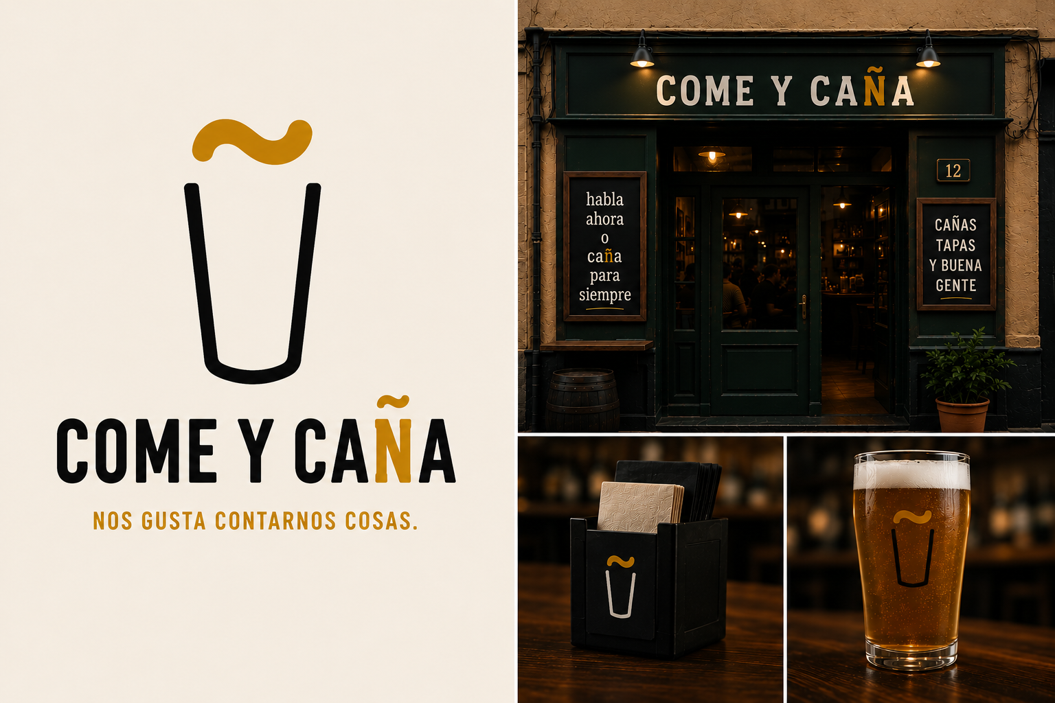 Board visual del proyecto Come y Caña.